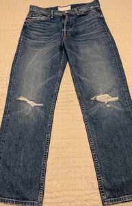 Distressed Mother jeans in size 29. Never worn.